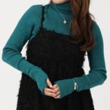 ダークグリーン | フィンガーホールタートルリブニット | ORiental TRaffic