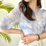 5分袖カラーシアーメッシュトップス/AC1429 acro アクロ | ORiental TRaffic | 詳細画像2 