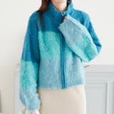 《acro》アクロ グラデーションニットブルゾン | ORiental TRaffic | 詳細画像5