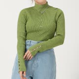 《acro》パール釦デザインハイネックニット/AC3428 | ORiental TRaffic | 詳細画像7 