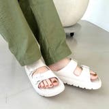 ホワイト | ダブルベルト厚底サンダル / OT3220 | ORiental TRaffic