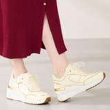 ベージュ | ヒールアップ2wayシューレーススニーカー/OT3775 | ORiental TRaffic