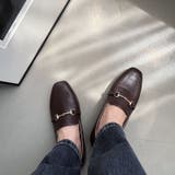 ブラウン | 脱げにくい【跳べるパンプス】スクエアトゥビットモチーフローファー/R-3210 | ORiental TRaffic