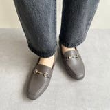 グレー | 脱げにくい【跳べるパンプス】スクエアトゥビットモチーフローファー/R-3210 | ORiental TRaffic