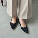 ブラック | 【跳べるパンプス】メタリックラインフラット/R-3218 | ORiental TRaffic