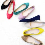 《オリエンタルトラフィック》本革スエードフラットパンプス/R-6002 | ORiental TRaffic | 詳細画像1