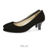 ブラック | 《オリエンタルトラフィック》本革スエードミドルヒールパンプス/R-6003 | ORiental TRaffic