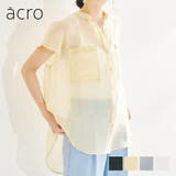 配色ステッチシアーノースリーブブラウス/AC1378 acro アクロ | ORiental TRaffic | 詳細画像1
