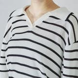 ボーダースキッパーネックポロニット《acro》アクロ | ORiental TRaffic | 詳細画像3