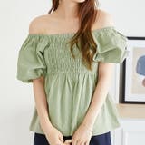 《acro》アクロ Wフロントパフスリーブトップス | ORiental TRaffic | 詳細画像10