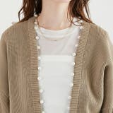 《acro》アクロ パールニットカーディガン | ORiental TRaffic | 詳細画像3