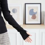 《acro》アクロ 2WAYパール付きフィンガーホールリブニット | ORiental TRaffic | 詳細画像5 