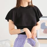 ブラック | マルチWAYケープ付きニットプルオーバー | ORiental TRaffic