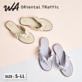 《オリエンタルトラフィック》ギャザートングフラットサンダル | ORiental TRaffic | 詳細画像1