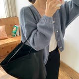 ボリュームローゲージカーディガン オーバーサイズ ゆったり | Ada. | 詳細画像13