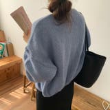 ボリュームローゲージカーディガン オーバーサイズ ゆったり | Ada. | 詳細画像15