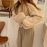 ボリュームローゲージカーディガン オーバーサイズ ゆったり | Ada. | 詳細画像6