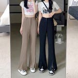 フロントスリットフレアパンツ 美脚 フレア | Ada. | 詳細画像18