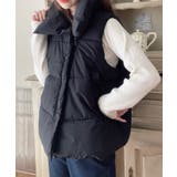 グレー | 中綿ダウンベスト 秋冬 軽量 | Ada.