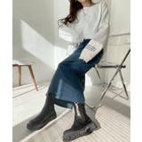 カット リブ ナロースカート | Ada. | 詳細画像18