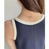 バイカラーデザイン アメスリ ワッフル ワンピース | Ada. | 詳細画像22 