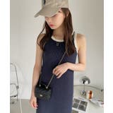 バイカラーデザイン アメスリ ワッフル ワンピース | Ada. | 詳細画像6 