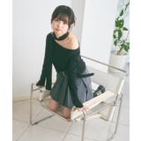 マフラー付き ボートネック カットソー | Ada. | 詳細画像12