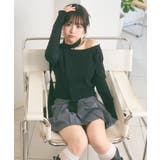 マフラー付き ボートネック カットソー | Ada. | 詳細画像15