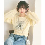 ブーケプリント カジュアル スウェット | Ada. | 詳細画像1