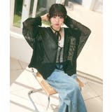 メッシュ リボンデザイン ルーズ カーディガン | Ada. | 詳細画像14