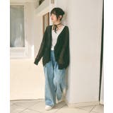 メッシュ リボンデザイン ルーズ カーディガン | Ada. | 詳細画像18
