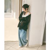 メッシュ リボンデザイン ルーズ カーディガン | Ada. | 詳細画像19