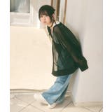 メッシュ リボンデザイン ルーズ カーディガン | Ada. | 詳細画像20