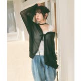 メッシュ リボンデザイン ルーズ カーディガン | Ada. | 詳細画像26