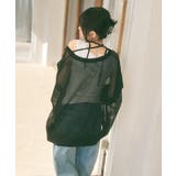 メッシュ リボンデザイン ルーズ カーディガン | Ada. | 詳細画像27