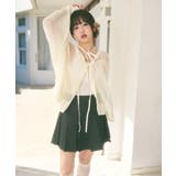 メッシュ リボンデザイン ルーズ カーディガン | Ada. | 詳細画像32