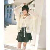 メッシュ リボンデザイン ルーズ カーディガン | Ada. | 詳細画像33