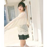 メッシュ リボンデザイン ルーズ カーディガン | Ada. | 詳細画像35