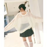 メッシュ リボンデザイン ルーズ カーディガン | Ada. | 詳細画像37