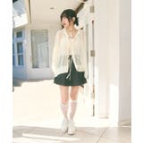 メッシュ リボンデザイン ルーズ カーディガン | Ada. | 詳細画像40