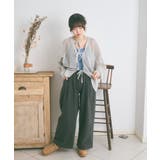 メッシュ リボンデザイン ルーズ カーディガン | Ada. | 詳細画像48