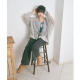 メッシュ リボンデザイン ルーズ カーディガン | Ada. | 詳細画像52