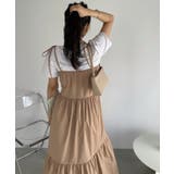 ショルダーリボン ティアード キャミワンピース | Ada. | 詳細画像14