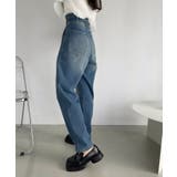 美シルエット テーパード デニム ウエストゴム入り | Ada. | 詳細画像13 