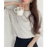 パール付き 半袖 Tシャツ | Ada. | 詳細画像2 