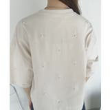 パール付き 半袖 Tシャツ | Ada. | 詳細画像35 
