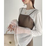 チュール ティアード フリル レイヤード カットソー | Ada. | 詳細画像1