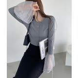 チュール ティアード フリル レイヤード カットソー | Ada. | 詳細画像10