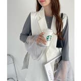 チュール ティアード フリル レイヤード カットソー | Ada. | 詳細画像11