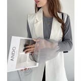 チュール ティアード フリル レイヤード カットソー | Ada. | 詳細画像13